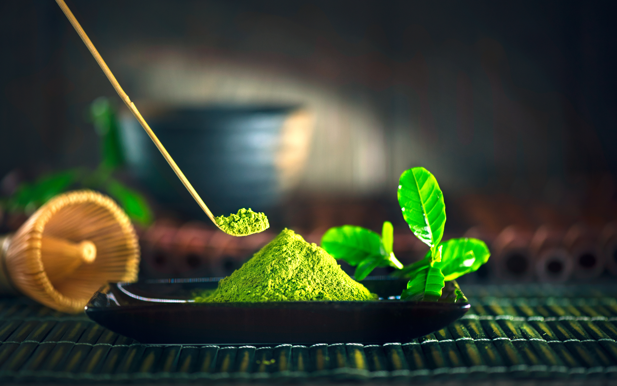 Matcha herbata i chasen